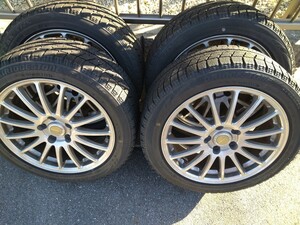 ブリヂストン　ECO FORME 7J & BLIZZAK ブリザック VRX　205/50R17 114.3 +45　センター約5〜6mm　BRIDGESTONE ブリジストン