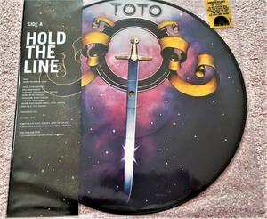 新品同様　TOTO　Hold The Line / Alone　RSD限定 US盤ピクチャーディスク仕様 10”シングルレコード　：　RSD Black Friday 2017