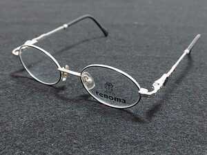 新品　renoma　レノマ　眼鏡　高級感　上品　フルリム　チタン　シルバー　18金メッキ
