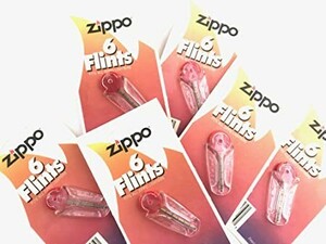 【送料込み/メール便】USA ZIPPO ジッポー フリント (6石入り) × 6枚セット　 ジッポ オイルライター 発火石 着火石 替え石