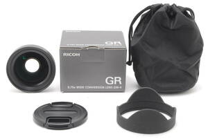 RICOH GW-4 GR III用ワイドコンバージョンレンズ 概ねキレイ＆概ねクリアです。付属品多数揃っています。