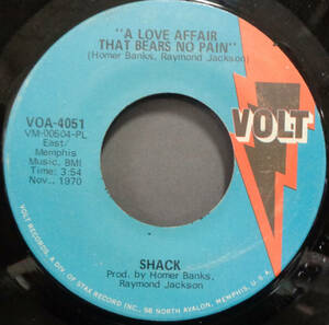 【SOUL 45】SHACK - A LOVE AFFAIR THAT BEARS NO PAIN / TOO MANY LOVERS (s231027035)
