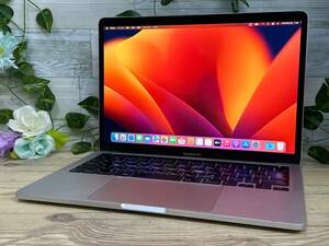 【美品♪】Apple MacBook Pro 2019(A2159)[Core i5 8257U 1.4GHz/RAM:8GB/SSD:256GB/13.3インチ]Ventura スペースグレー タッチバー