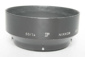 稀少　ニコン　メタルフード　50/1.4　ラージ　F　NIKKOR 　52ｍｍ　 クリップオン式　　中古品