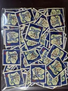 沖縄　1965年用年賀.へび　使用済切手100枚　日本　琉球