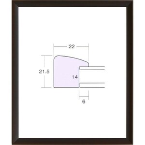 デッサン用額縁 木製フレーム 5899 半切サイズ コクタン