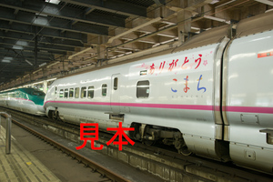 鉄道写真データ（JPEG）、00274613、E3系（ありがとうこまちステッカー部分）、JR大宮駅、2014.03.13、（7360×4912）