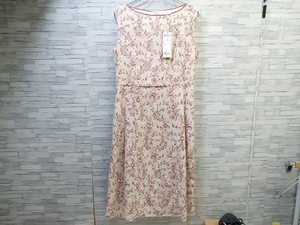 美品 未使用品 TOCCA トッカ OPTOSM0200 MAY FLOWERS ノースリーブワンピース ピンク系 花柄 サイズ4 新品タグ付き