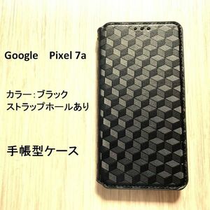 Google　 Pixel 7a　手帳型 ケース ブラック　 NO209-13