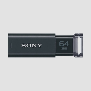 送料無料★ソニー USBメモリ USB3.1 64GB キャップレス USM64GUB (ブラック)