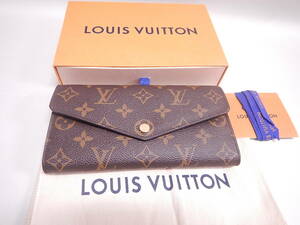 ■Louis Vuitton ルイヴィトン モノグラム ブラウン 新型 ポルトフォイユ サラ 長財布 M60531■