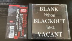 POISON IDEA Blank Blackout Vacant 国内盤CD ポイズン・アイディア punk hardcore