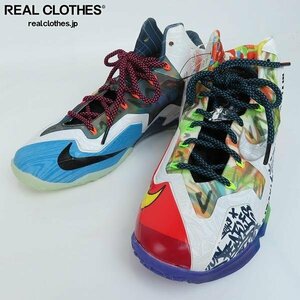 【観賞用】NIKE/ナイキ LEBRON 11 PREMIUM/レブロン スニーカー 650884-400/27.5 /080