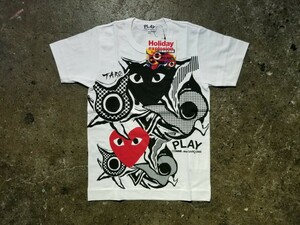 新品 PLAY COMME des GARCONS 12AW ×岡本太郎 Tシャツ プレイコムデギャルソン TARO OKAMOTO Xmas