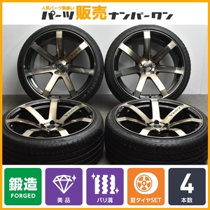 【鍛造 美品バリ溝】VERZ VRF01 20in 9.5J +20 PCD114.3 2022年 SAILUN 245/35R20 アルファード ヴェルファイア FED コンケイブ3 送料無料