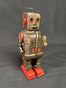 当時物 スパーキーロボット SPAKY ROBOTゼンマイ式 ブリキ 昭和レトロ ジャンク