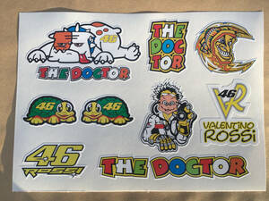 送料無料 THE DOCTOR Valentino Rossi Stickers Decals バレンティーノ・ロッシ ドクター ステッカー シール デカール 9枚セット