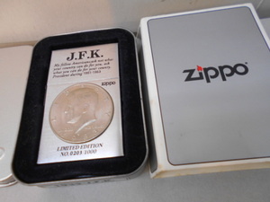 JFK　ケネディ大統領1961-1965 1932レプリカセカンド　外ヒンジ　Zippo　限定品0203/1000 　未使用　