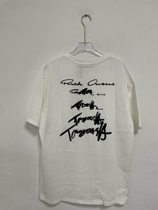 RICK Owens x Tommy Cash リックオウエンス Rick Owens TOMMY トミー Tシャツ カットソー 半袖 ロゴ 白 ホワイト 希少 中古 Lサイズ