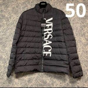 VERSACE DOWN JACKET LOGO / BLACK 50