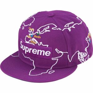 国内正規品 supreme 23AW Worldwide Box Logo New Era purple 59.6cm 7 1/2 ニューエラ ボックスロゴ cap 紫 キャップ シュプリーム