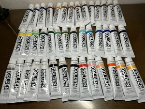 ターナー色彩　アクリル絵具　ゴールデン　アクリリックス　GOLDEN ACRYLICS 60ml 38色42個 送料込