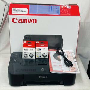 Canon キャノン PIXUS ピクサス インクジェットプリンター TS203 ジャンク品 未使用インクカートリッジ付き BC-346XL BC-345XL 