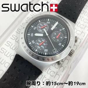 スウォッチ 腕時計 クォーツ SR936SW 4石 クロノグラフ メンズ 電池切れ ケース付き 2002年製 腕周り約15cm～約19cm swatch IRONY (E1286)