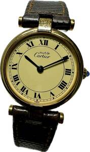 1円〜 Y Cartier カルティエ マストヴァンドーム ローマンダイヤル レディース クォーツ アンティーク ジャンク 時計 72237065