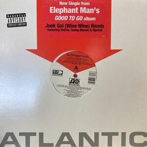12inchレコード　 ELEPHANT MAN / JOOK GAL (WINE WINE) REMIX