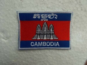 カンボジア CAMBODIA 国旗 ワッペン/パッチ カスタム 古着 ミリタリー 290