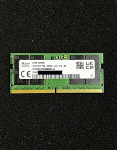 SK hynix PC5-4800B HMCG78MEBSA092N 16GB DDR5 1Rx8 SODIMM ((動作品・3枚限定))