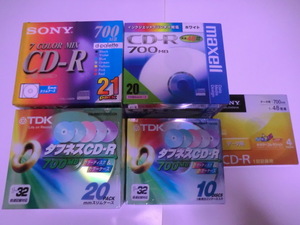 送料無料　保管品　データ用CD-R 75枚セット　TDK タフネス データ用CD-R 30枚 マクセル データ用CD-R 20枚 ソニーデータ用CD-R 25枚