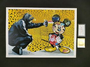 世界限定100枚 DEATH NYC アートポスター A05 草間彌生 インフィニティドット かぼちゃ ミッキー BANKSY バンクシー スプレー