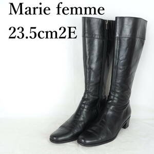 EB4658*Marie femme*マリーファム*レディースロングブーツ*23.5cm2E*黒