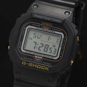 1円 稼働 カシオ Gショック QZ デジタル文字盤 DW-5600DE BEAMS ブラック メンズ腕時計 KMR 6696000 4JWY