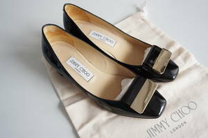 Jimmy Choo*36/23CM*パテントレザーシューズ/パンプス/靴*247IRIS*黒/ブラック*金具/ゴールド*ジミーチュウ