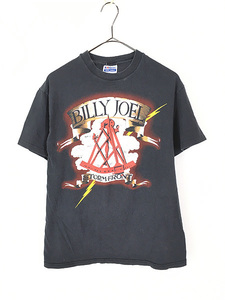 レディース 古着 90s USA製 Billy Joel 「STORM FRONT」 ツアー ロック Tシャツ L 古着