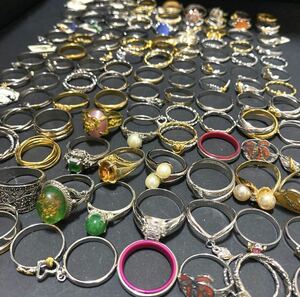 【23】　100個以上　指輪　アクセサリー　ring 大量セット　まとめ売り　　ヴィンテージ 昭和レトロ 