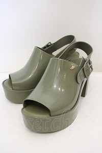 Vivienne Westwood MULE AD サンダル ヴィヴィアンウエストウッド JPN23 グリーン 【中古】 O-23-12-31-017-sh-IG-OS