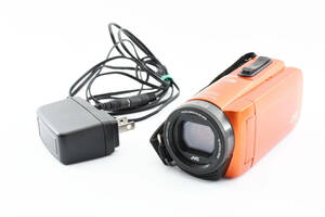 ★動作OK★ JVC Everio R GZ-RX670-D サンライズオレンジ 防水・防塵　ビデオカメラ #0225