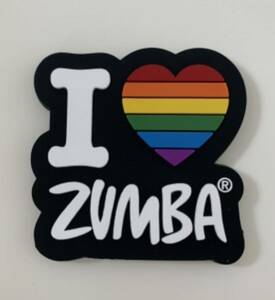 新品　ZUMBA ズンバ　I Love Zumba Magnet カラフル　ハート　ロゴ　マグネット　