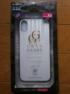 iPhoneXR用★GRAN GLASSケースと液晶保護ガラスセット★高強度９H・ワイヤレス充電対応★未使用