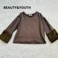 BEAUTY&YOUTH UNITED ARROWS ファー付き　ニットブラウス