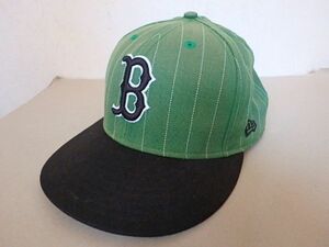s005u　NEWERA　ニューエラ　REDSOX　ボストン　レッドソックス　野球帽　帽子　グリーン　61.5　キャップ
