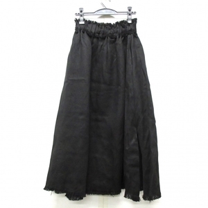 エブール ebure ロングスカート サイズ36 S - 黒 レディース デニム/マキシ丈 美品 ボトムス