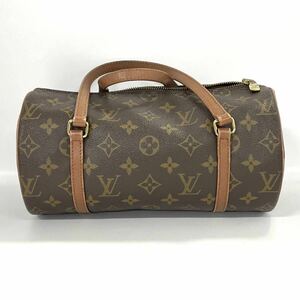 【4R32】1円スタート LOUIS VUITTON / NO0974 ルイヴィトン パピヨン 26 円筒型 ハンドバッグ ミニボストンバッグ レディース ブラウン 