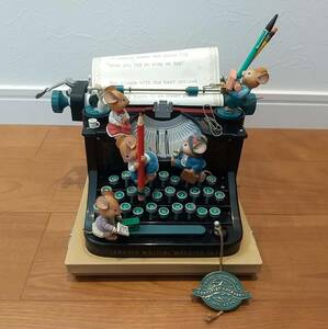 エネスコ ENESCO オルゴール MUSICAL SOCIETY WRITING MACHINE タイプライター ねずみ ネズミ レトロ アンティーク 