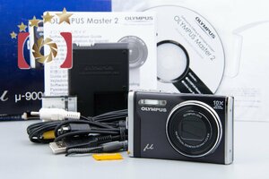 【中古】OLYMPUS オリンパス μ-9000 ブラック コンパクトデジタルカメラ 元箱付き