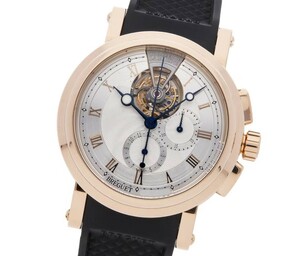 ★BREGUET★ブレゲ BREGUET Marine Tourbillon マリーン・トゥールビヨン・クロノグラフ 5837 K18RG最高級腕時計！！入手困難！！希少美品